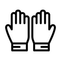Torwart Handschuh Symbol Design vektor