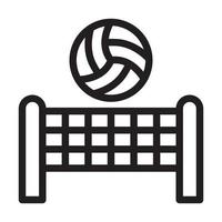 Volleyball-Icon-Design vektor