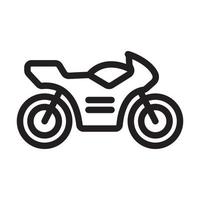 Motorrad-Icon-Design vektor