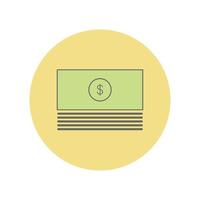 Cash Earning Vector Icon Set Illustration