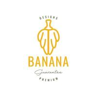 frisch Obst Banane eben modern minimal bunt Logo Design Vektor