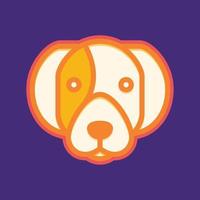 Tier Haustiere Kopf Hund Hündchen Eckzahn Jack Russell Terrier bunt Maskottchen süß Logo Design Vektor