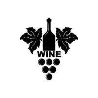Wein, Weingut Logo oder Symbol, Emblem, Etikette zum Speisekarte Design Restaurant oder Cafe, Beschriftung Vektor Illustration