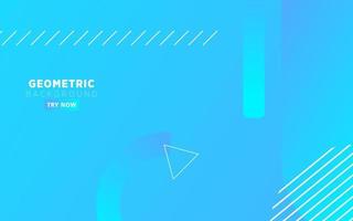 abstrakt Blau Gradient geometrisch Hintergrund Banner Design. vektor