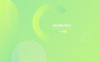 abstrakt grön lutning geometrisk bakgrund baner design. vektor