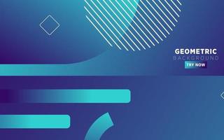 abstrakt Blau Gradient geometrisch Hintergrund Banner Design. vektor