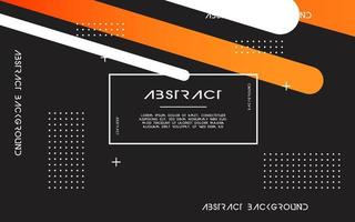 modern abstrakt Orange Hintergrund Banner Design. geometrisch Element Design mit Kreis und Linie Dekoration vektor