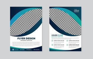 kreativ Geschäft Flyer Design Vorlage drucken bereit vektor