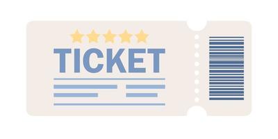 Fahrkarte Symbol zum Kino, Theater, Konzert, Spiel, Party, Veranstaltung und Festival. Vektor eben Illustration