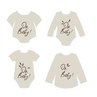 nahtlos Honig Muster und Beschriftung Illustration Oh Honig. Baby Design Pyjama, Hintergrund zum Kleidung, Zimmer Dekor. vektor
