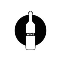 Wein, Weingut Logo oder Symbol, Emblem, Etikette zum Speisekarte Design Restaurant oder Cafe, Beschriftung Vektor Illustration