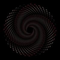 brun streckad tegel spiral virvel cirkel vektor