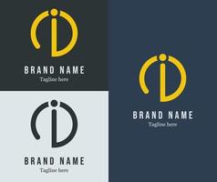 minimal begrepp. brev 'jag' logotyp. modern logotyp för företag, varumärke, företag identitet. vektor eps 10