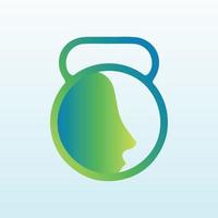 therapeutisch Dienstleistungen Vektor Logo Design mit Fitness Symbol