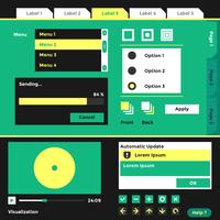 Wireframe UI Kit Element Vector Template