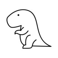 Tyrannosaurus Linie Symbol vektor