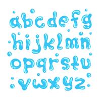 Wasser Alphabet vektor