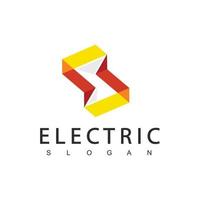 elektrisk logotyp energi ikon vektor