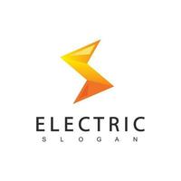 elektrisk logotyp energi ikon vektor