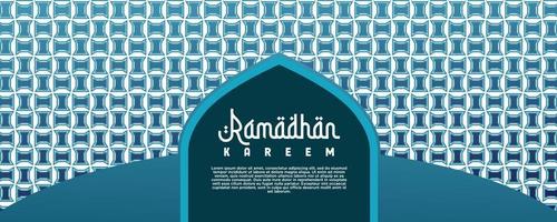 schön Ramadan Banner Vektor Design islamisch Ornament im Arabisch Stil mit schön Dekoration und Mubarak islamisch Muslim Fasten Jahreszeit