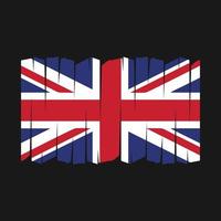 Storbritannien flagga borsta vektor