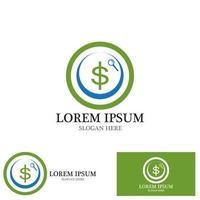 Geld Investition Logo Vektor Vorlage