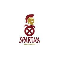 spartansk logotyp vektor sparta logotyp vektor spartansk hjälm logotyp mall ikon symbol