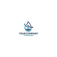 Wasser Verfügung und Recycling Logo Design Vektor