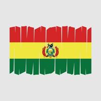 Bolivien-Flagge-Pinsel-Vektor vektor