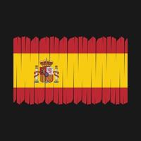 Spanien flagga borsta vektor