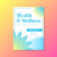 Wellness Broschüre Vorlage vektor
