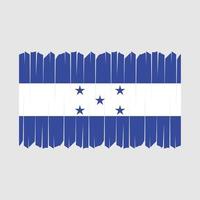 Pinselvektor der honduras-Flagge vektor