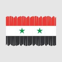 syrien flaggenbürstenvektor vektor