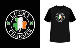 Glücklich Charmeur, st Patricks Tag Hemden, T-Shirt Design Idee, Typografie Design vektor