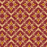 Muster Hintergrund mit Ikat gestylt Design vektor