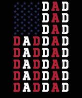 Allt amerikan pappa - Lycklig oberoende dag t skjorta design vektor