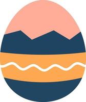 bunt Ostern Ei zum Ostern Festival Design Konzept. vektor