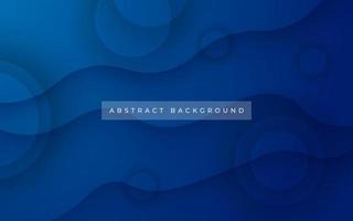 abstrakt modern blå lutning cirkel skugga och Vinka form dekoration bakgrund. eps10 vektor