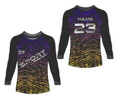 Jersey Sport abstrakt Textur T-Shirt Design, zum Rennen Fußball Spielen Moto-Cross Radfahren. vektor