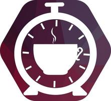 Kaffee Zeit Logo Design Vektor Vorlage