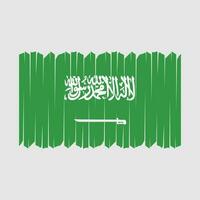 saudi arabien flagga borsta vektor