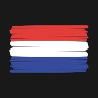 Niederlande Flagge Vektor Illustration