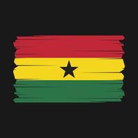 ghana-flaggenvektorillustration vektor