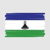 Lesotho Flagge Vektor Illustration