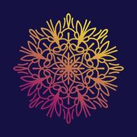 mandala mönster cirkulär blomma design för arabicum festival ramadan, puja, baisakhi, hej, mehndi, henna, tatuering, dekoration, alpona. dekorativ prydnad i orientalisk klotter konst vektor illustration.