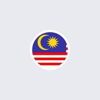 Malaysia rot kostenlos isoliert minimal eben Symbol Vektor zum Malaysia National Tag, 31 August Unabhängigkeit Tag. 31 Ogo, 16 September, Hari Merdeka, Hari kebangsaan Malaysia 16 September. kostenlos Symbol.