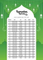 webramadan tid kalender baner tema.moské abu dhabi, ramadan mubarak, glad ramadan, ramadan ikon, stjärna. vektor