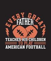 American-Football-T-Shirt vektor