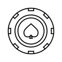 Kasino Symbol Vektor Satz. Aufregung Illustration Zeichen Sammlung. Poker Symbol.