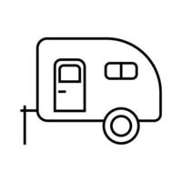 Wohnmobil Symbol Vektor. Tourist Illustration unterzeichnen. Reise Symbol. Ausflug Logo. vektor